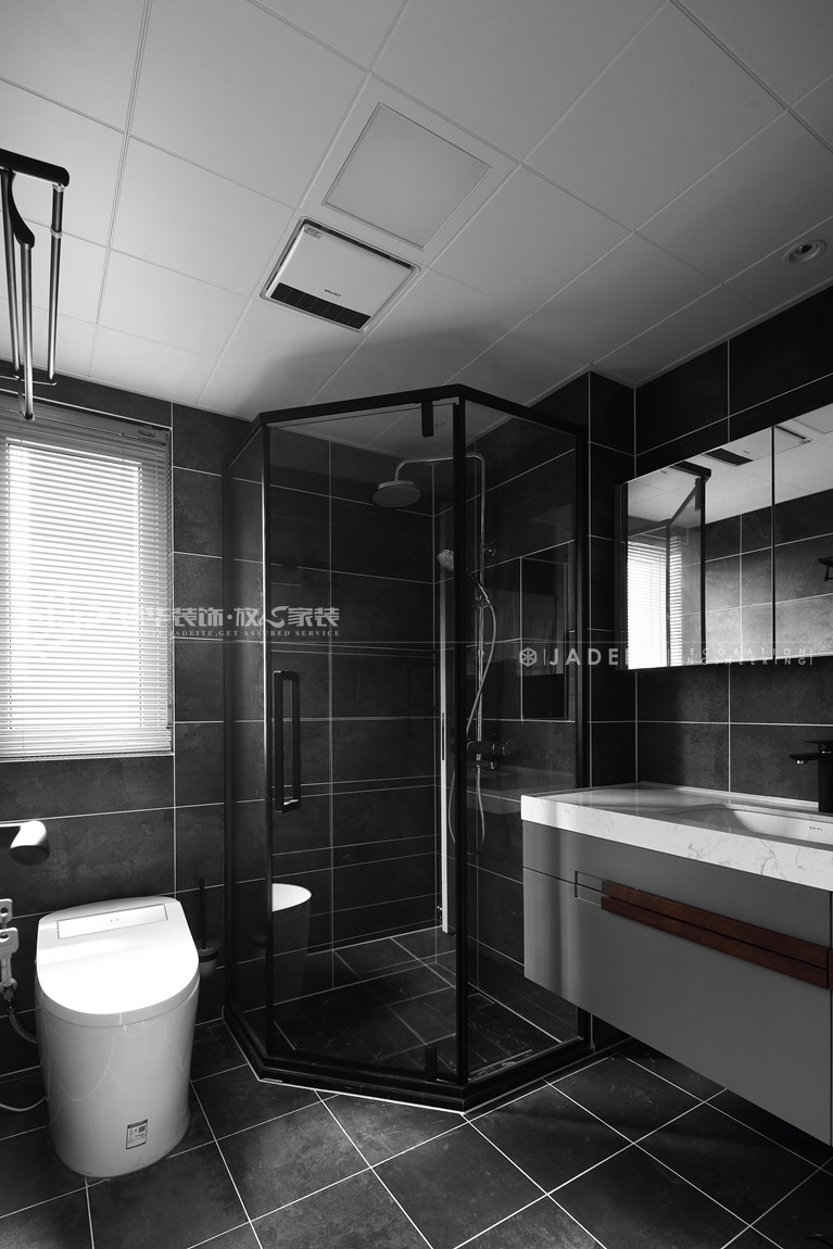 现代简约风格-金科中心-120平-三室两厅-卫生间-装修实景效果图