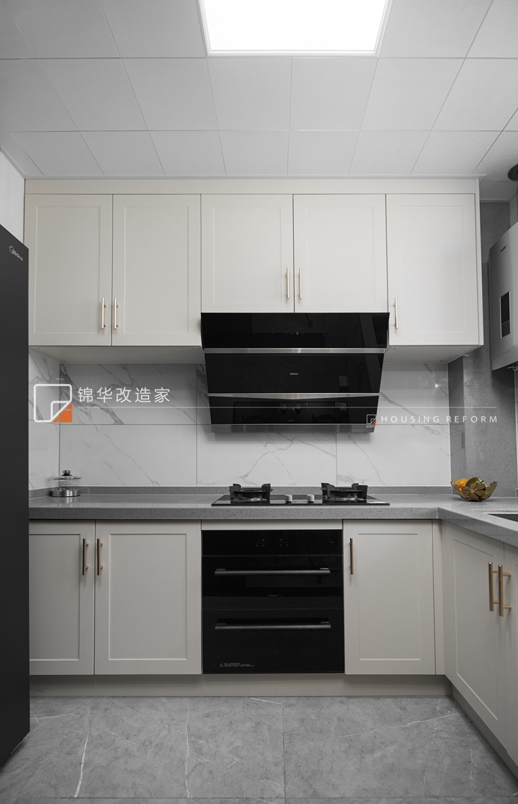 現代簡約-雍錦園-三室兩廳-120平-廚房-裝修實景效果圖   