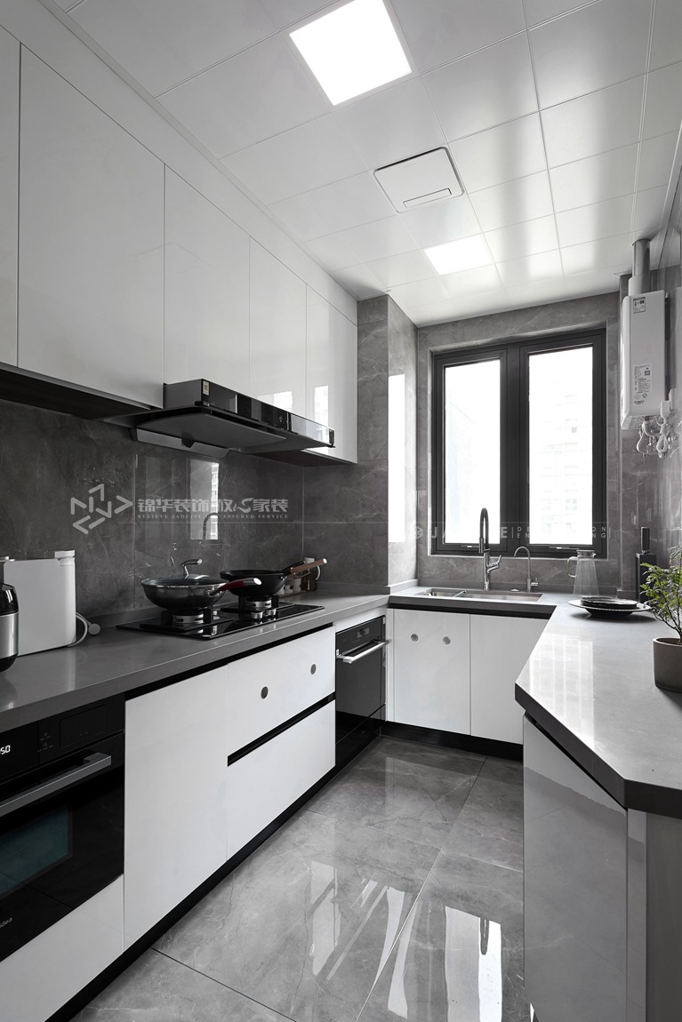 北欧风格-旭辉府-三室两厅-118平-装修实景效果图-厨房