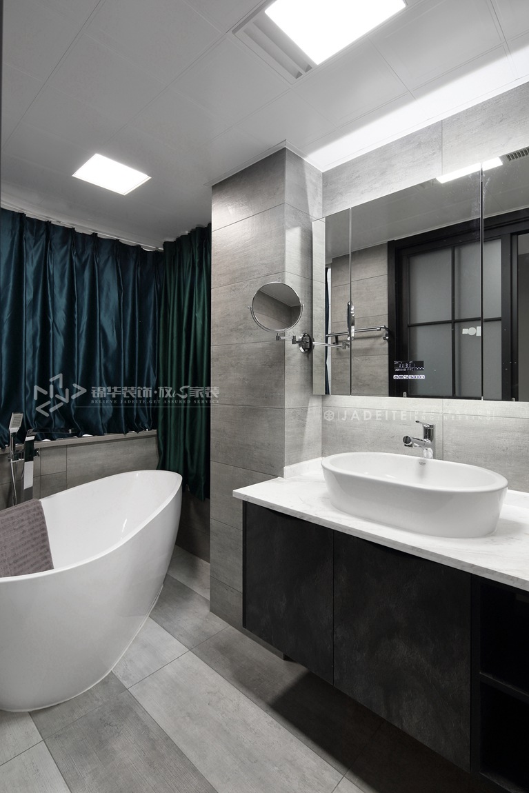 现代风格-江南府-公寓-118平-卫生间-装修实景效果图
