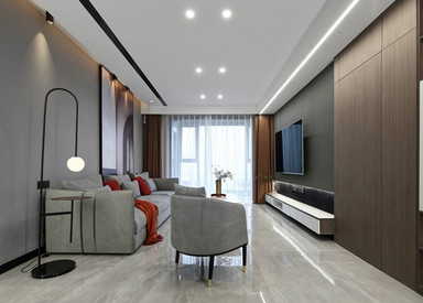 现代风格-江南府-公寓-118平-装修实景效果图