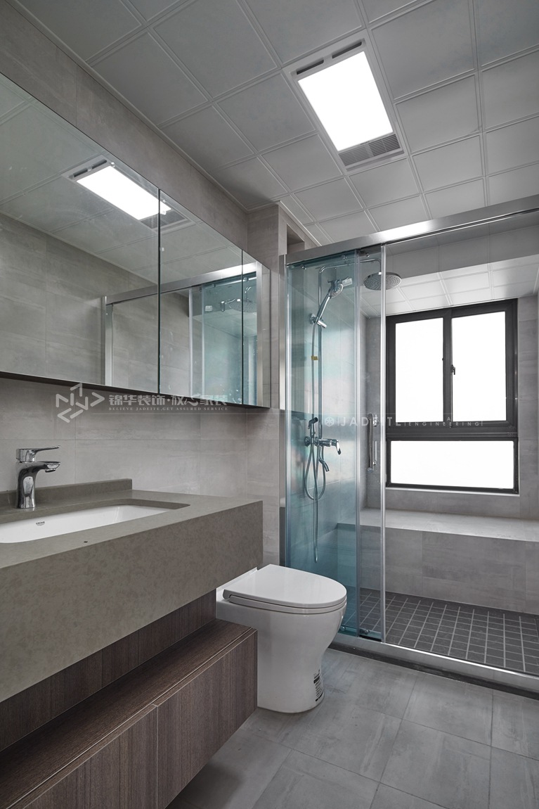 现代风格-江南府-三室两厅-110平-卫生间-装修实景效果图