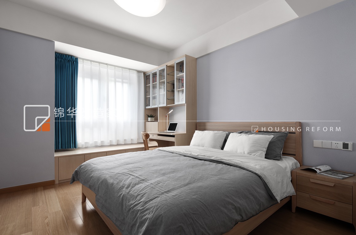 	北欧风格-融创亚美利加-三室两厅-136平-装修实景效果图   