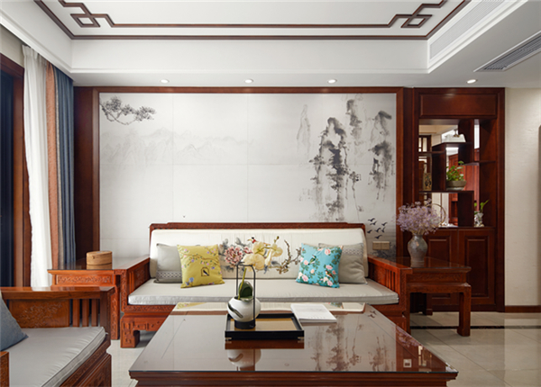 中式风格-阿尔勒-160平-四室两厅-装修实景效果图