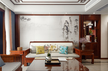 中式风格-阿尔勒-160平-四室两厅-装修实景效果图