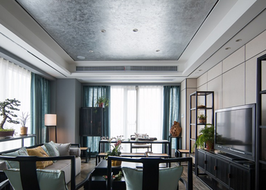新中式风格-香樟园-三室两厅-268平-装修效果实景图