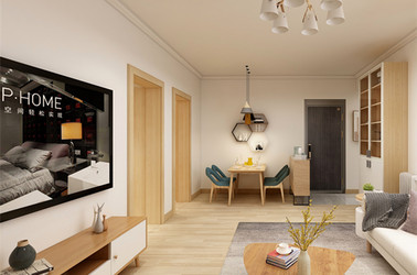 北欧风格-仙河苑-两室一厅-92平-装修效果图