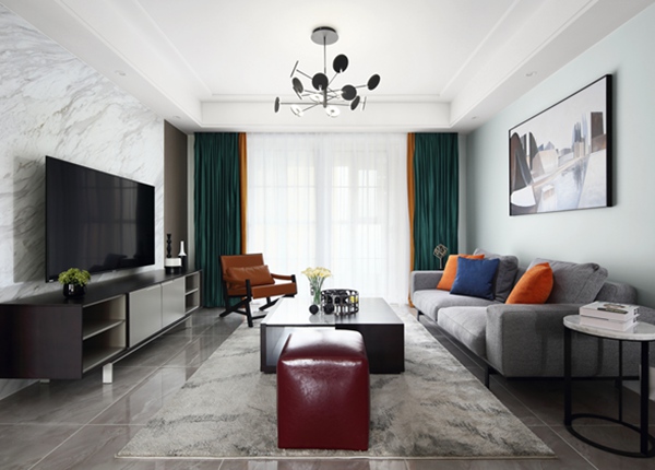 現代風格-尚東雅園-三室兩廳-115平米-裝修實景效果圖