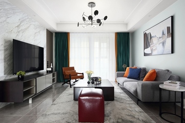 现代风格-尚东雅园-三室两厅-115平米-装修实景效果图