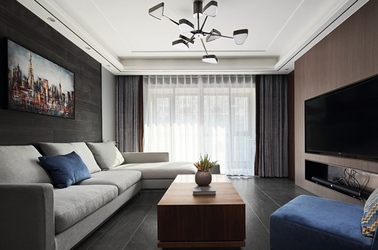 现代风格-洛社橙园-三室两厅-143平-装修效果实景图