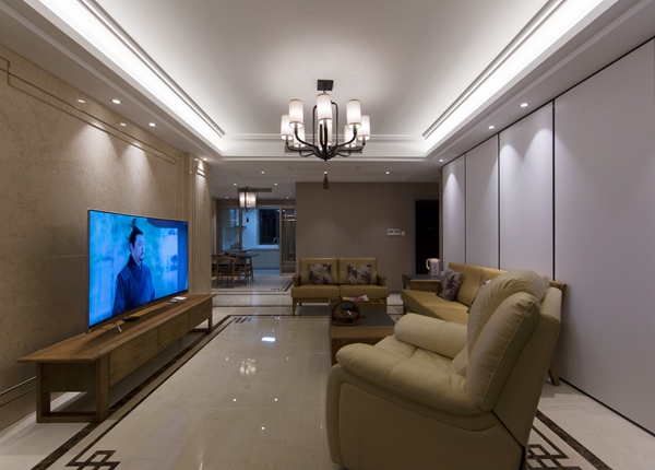 新中式风格-维纳阳光-四室两厅-140平米-装修效果实景图
