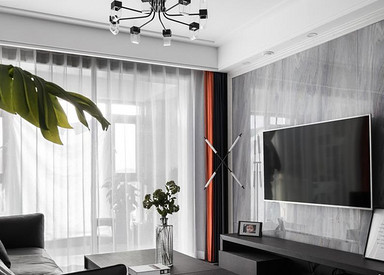 现代风格-碧桂园-两室两厅-90平-装修实景效果图