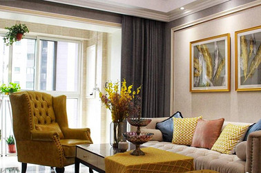 美式風格-金科世界城-三室兩廳-95平-裝修實景圖