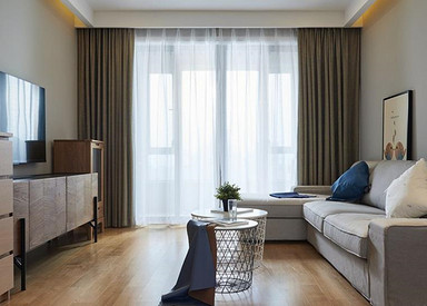 现代风格-太湖国际-两室两厅-80平-装修效果实景图
