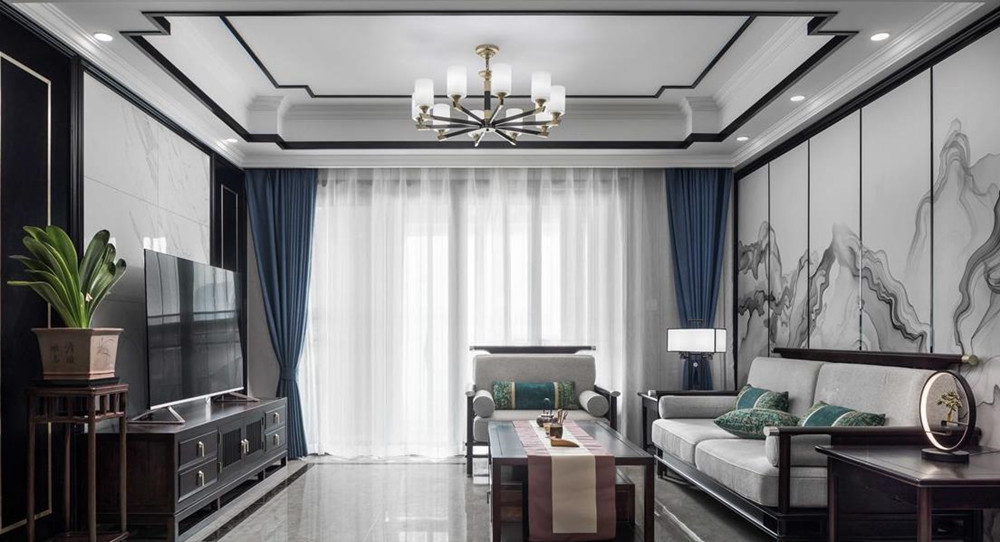 新中式风格-太平洋惠太雅苑-四室两厅-137平-装修实景图