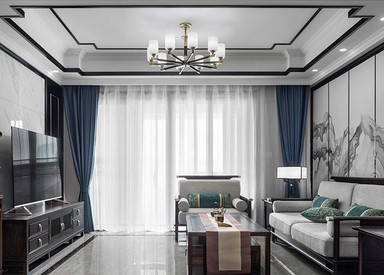 新中式风格-太平洋惠太雅苑-四室两厅-137平-装修实景图