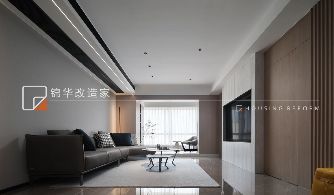  现代简约-汇金国际公寓-大平层-240平-装修实景图装修-四室两厅-现代简约