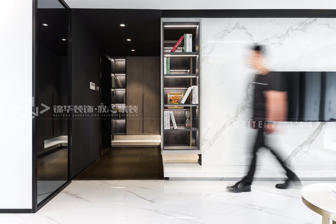 现代风格-瑷颐湾-三室两厅-140平-装修实景效果图  