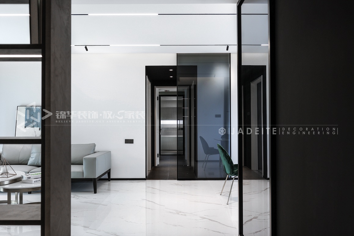 现代风格-瑷颐湾-三室两厅-140平-装修实景效果图  