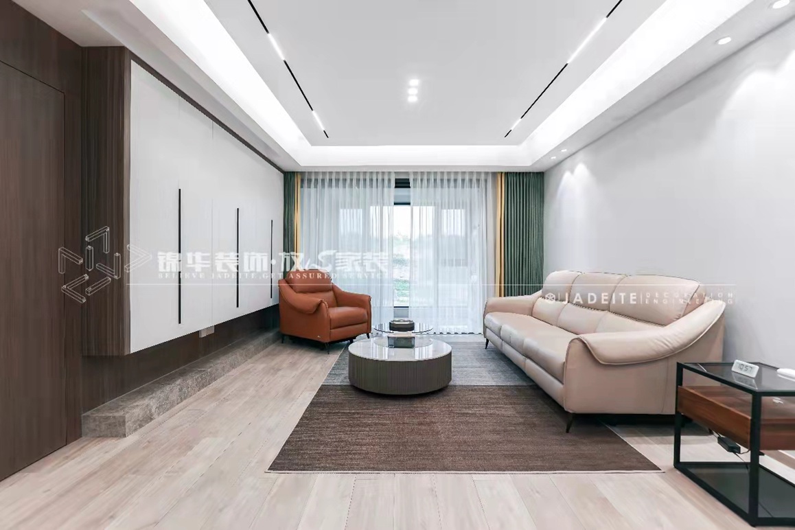 现代风格-龙湖紫云台-三室两厅-129平-装修实景效果图装修-三室两厅-现代简约