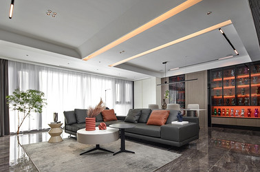 现代简约-龙湖天钜-三室两厅-143 平-装修实景图