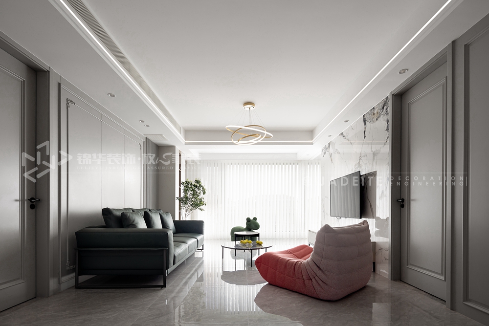 现代风格-荣悦湾-四室两厅-131平-装修实景图装修-四室两厅-现代简约