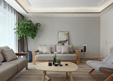 日式风格-百乐和园-四室两厅-138平-装修实景图 