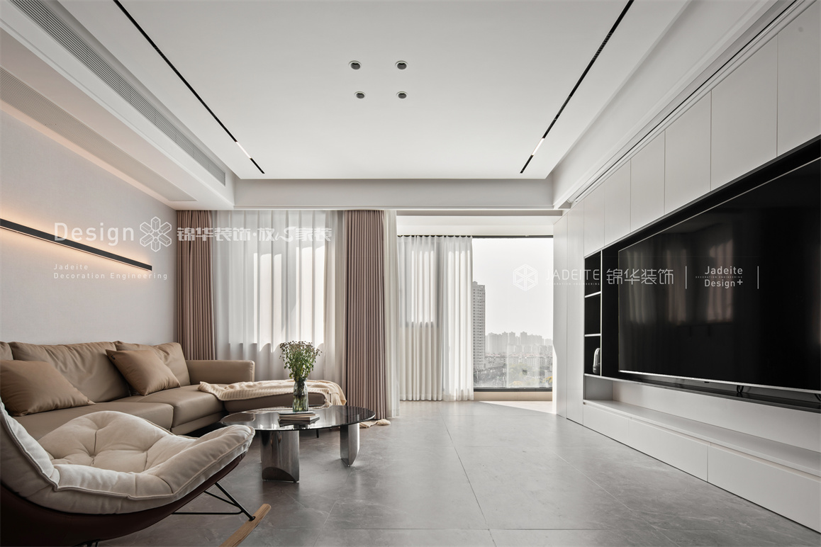 現代簡約-長江國際-四室兩廳-149㎡-裝修實景圖