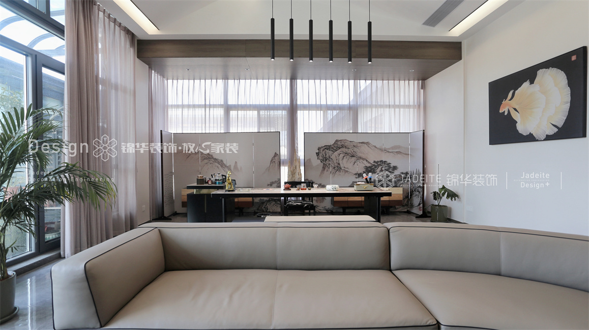 现代禅意-紫砂文旅城-五室三厅-300㎡-装修实景图装修-跃层复式-新中式