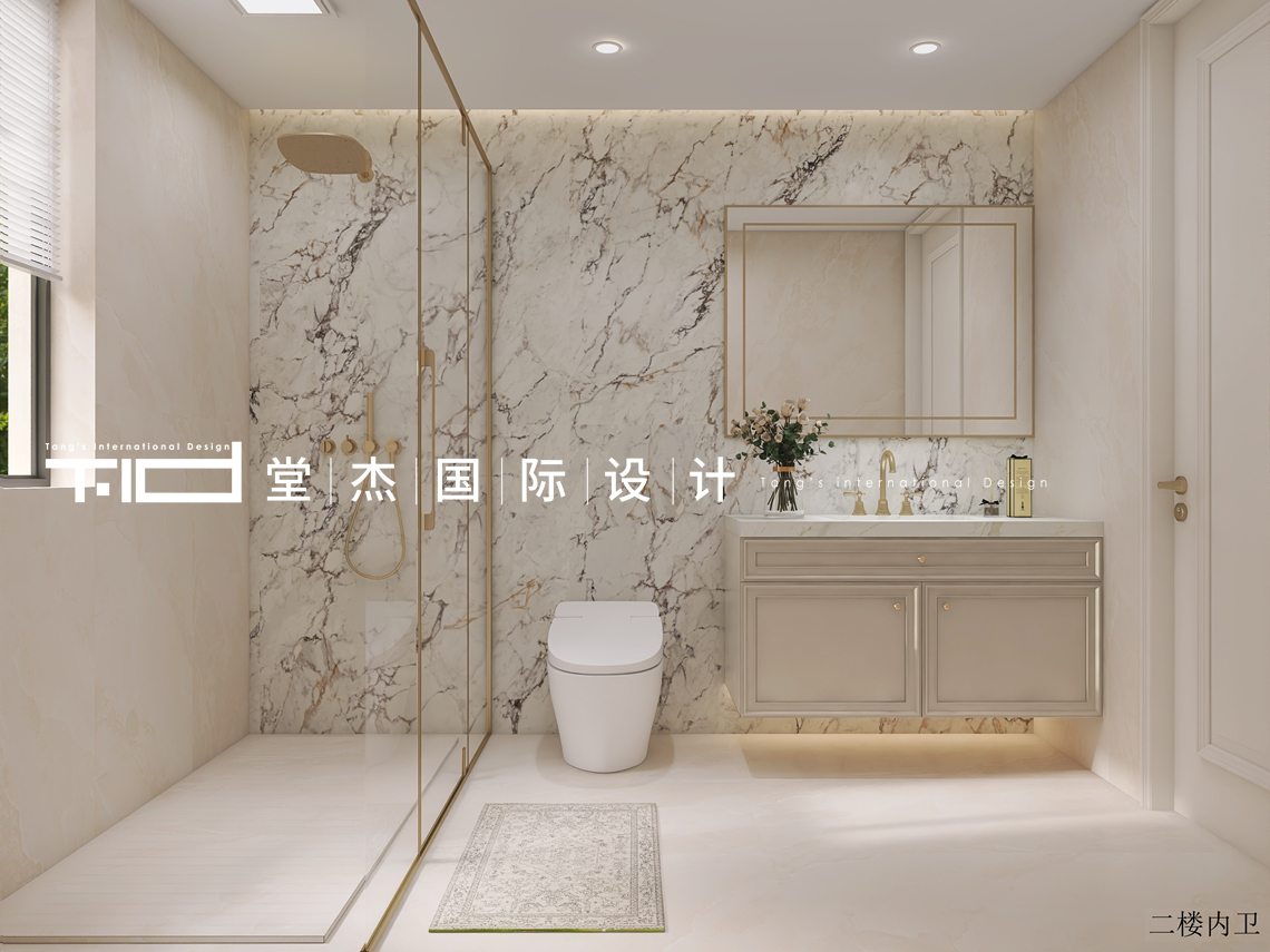 轻法式-华发四季-四室两厅一厨三卫-164㎡装修实景图装修-四室两厅-法式