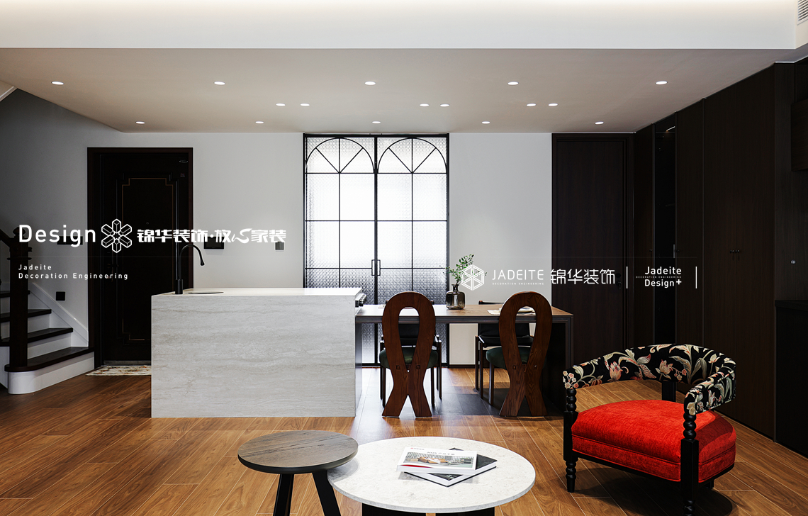 中古风-建发和玺-叠墅-200㎡-装修实景图装修-别墅-中古