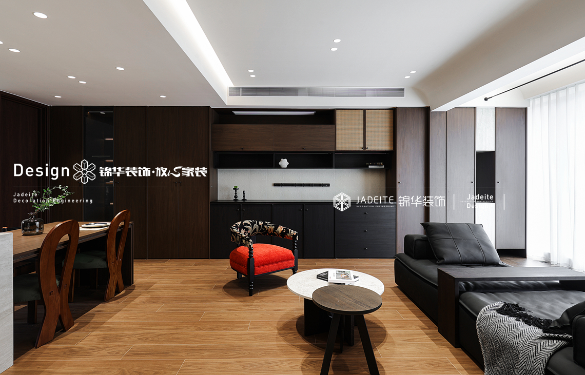 中古风-建发和玺-叠墅-200㎡-装修实景图装修-别墅-中古