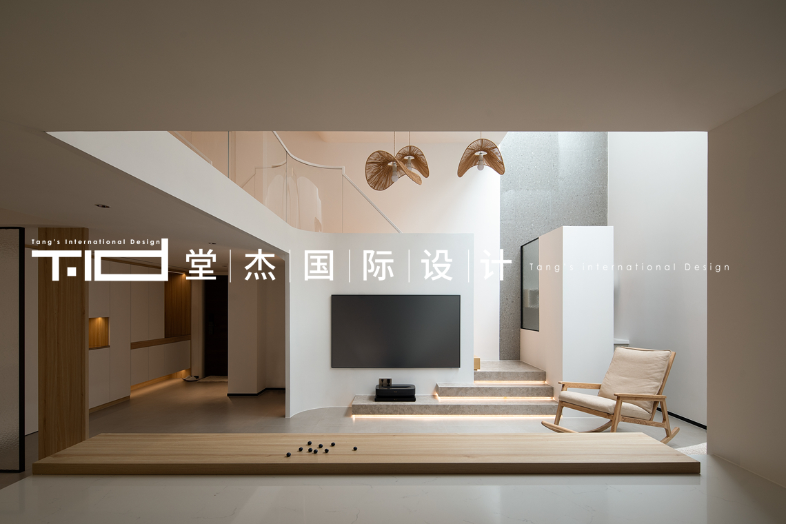 日式原木风-翡翠湾-下叠-400㎡-装修实景图
