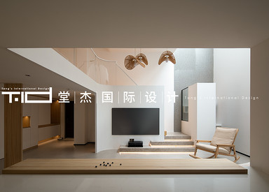 日式原木风-翡翠湾-下叠-400㎡-装修实景图