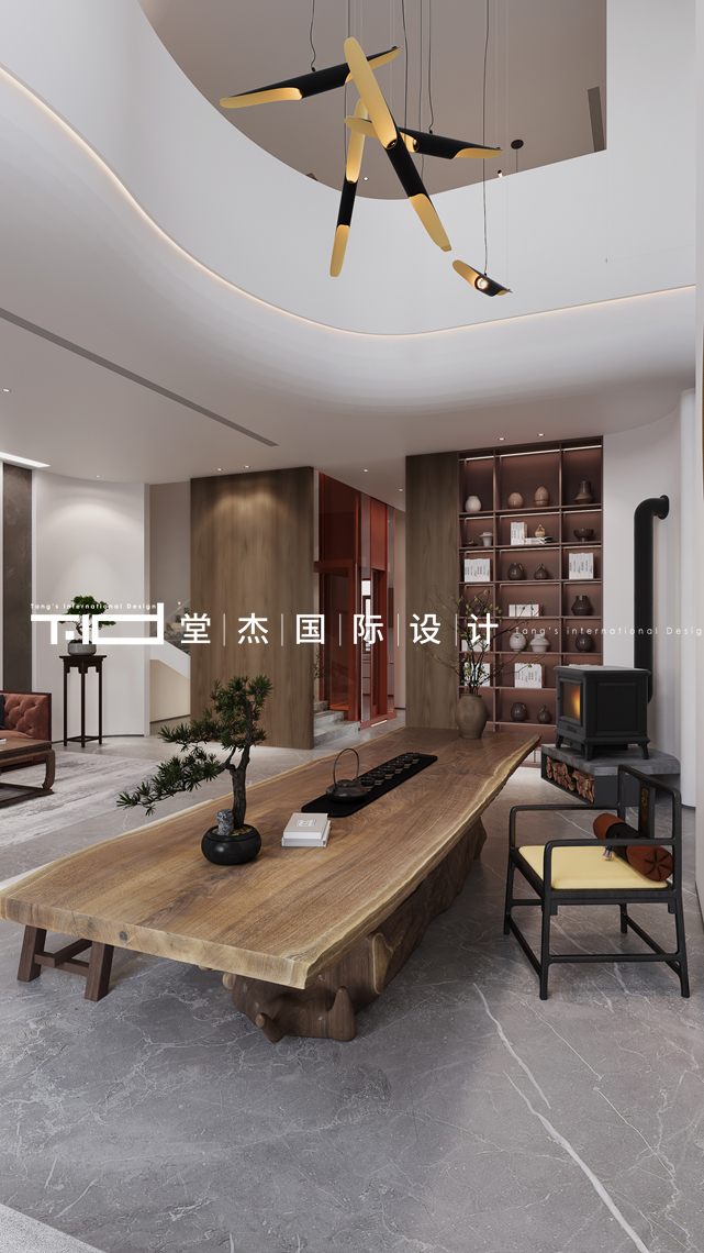 新中式-永光会所-别墅-800㎡-装修实景图装修-别墅-新中式