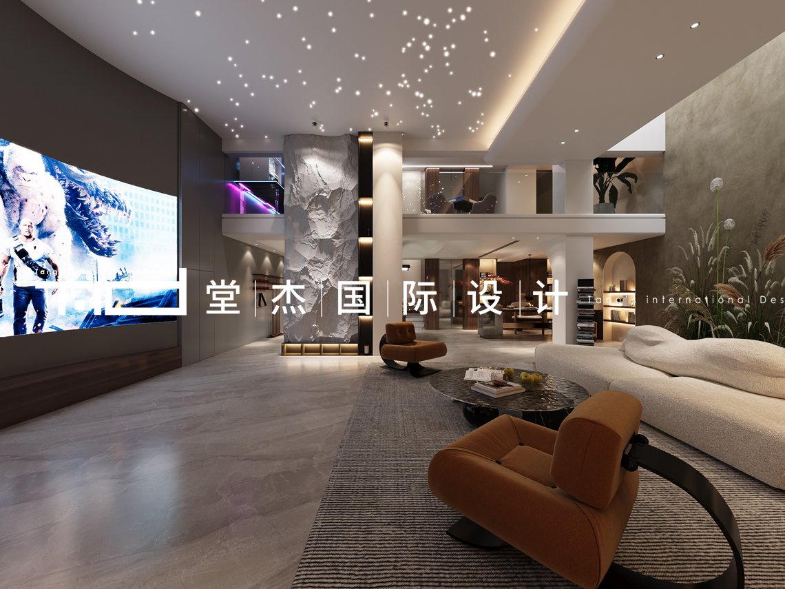 轻奢风-御景名仕苑-别墅-600㎡-装修实景图