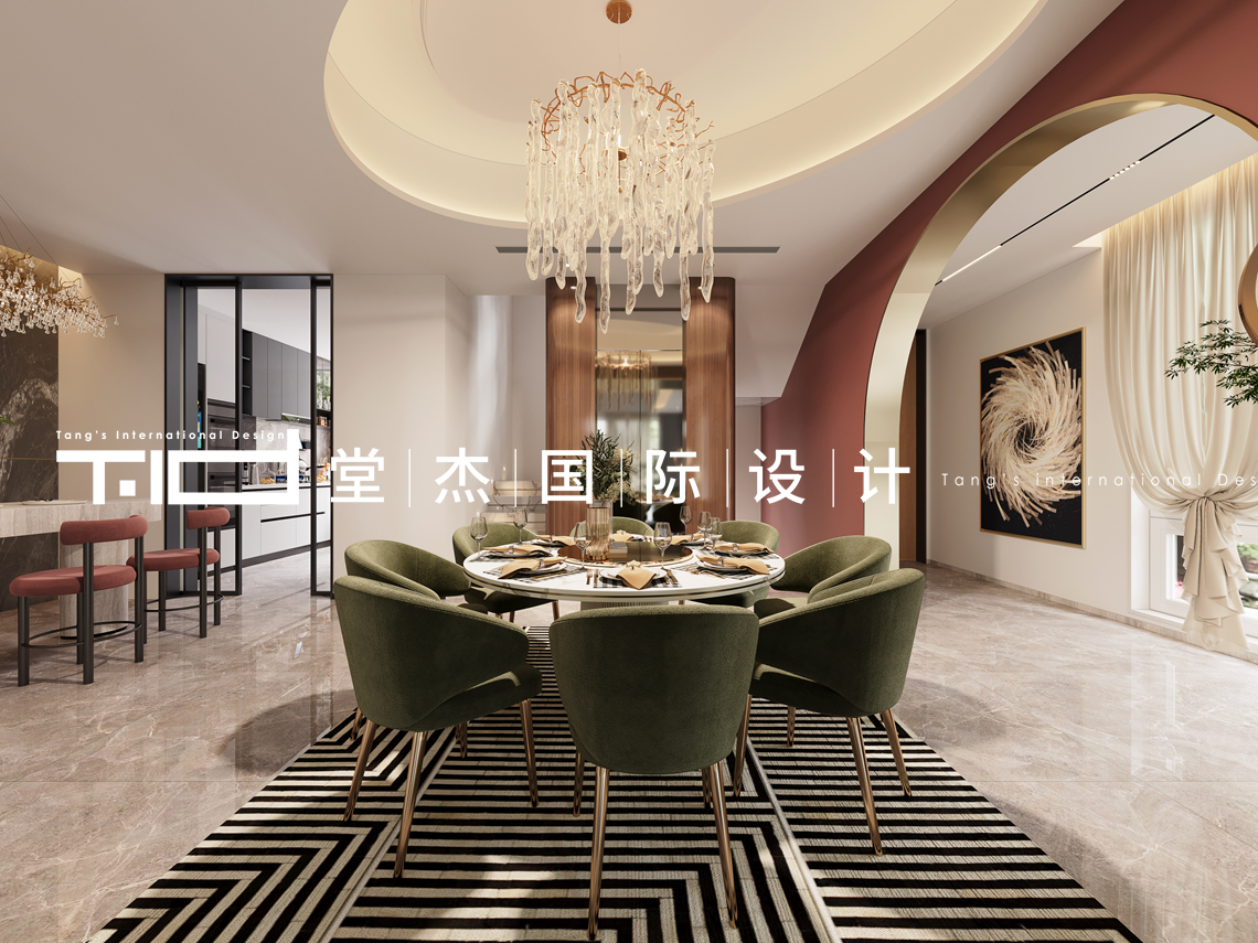 轻奢风-御景名仕苑-别墅-600㎡-装修实景图装修-别墅-轻奢