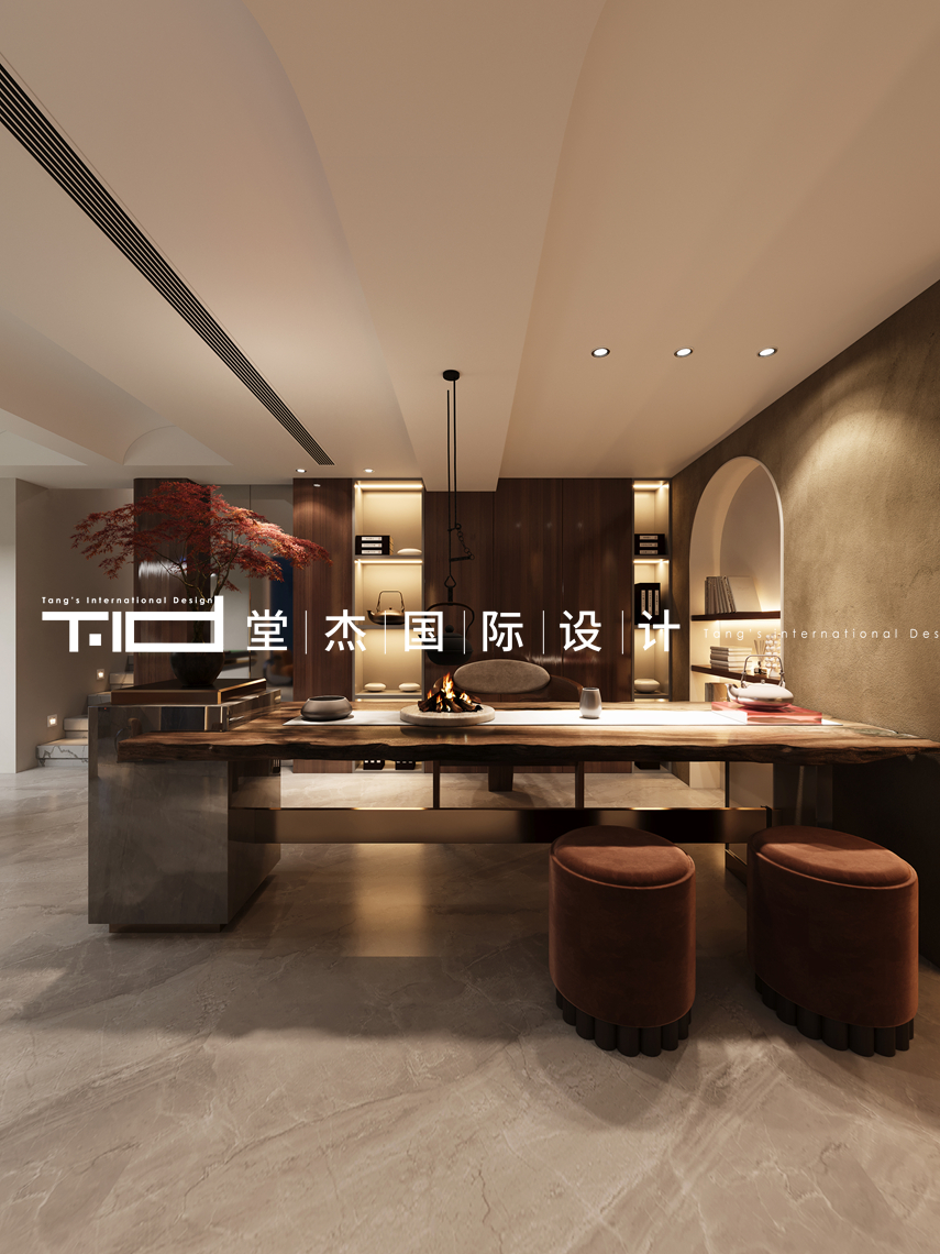 轻奢风-御景名仕苑-别墅-600㎡-装修实景图装修-别墅-轻奢