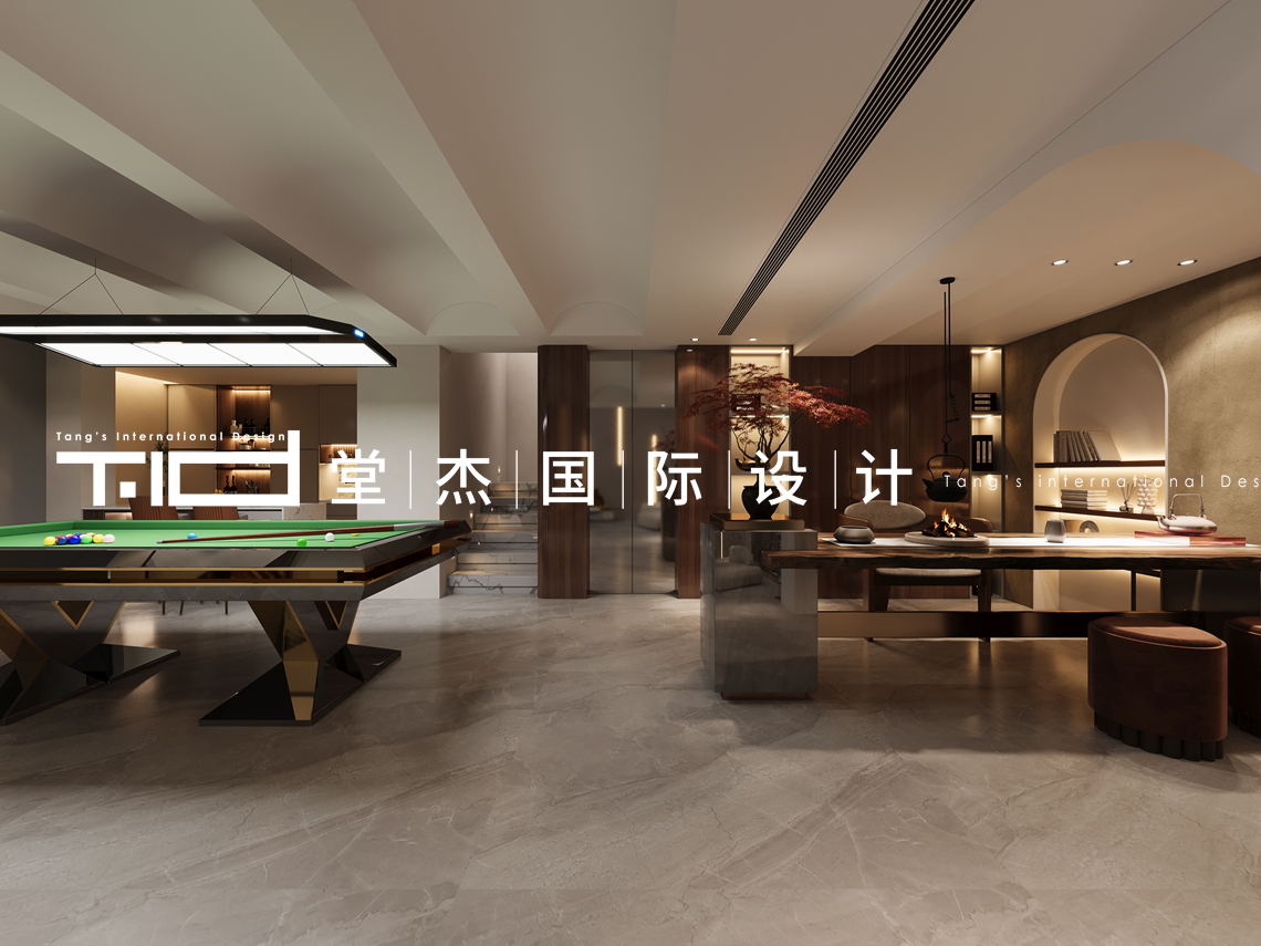 轻奢风-御景名仕苑-别墅-600㎡-装修实景图装修-别墅-轻奢