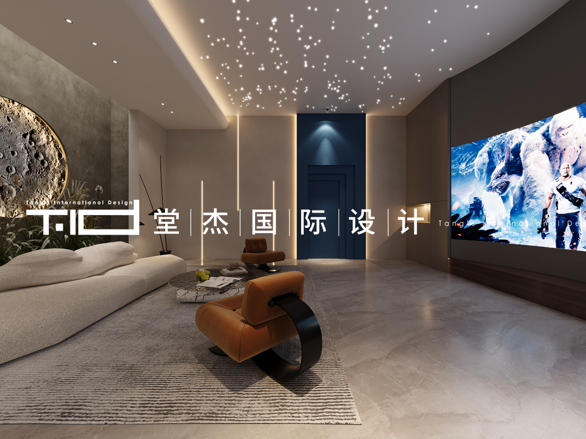轻奢风-御景名仕苑-别墅-600㎡-装修实景图装修-别墅-轻奢
