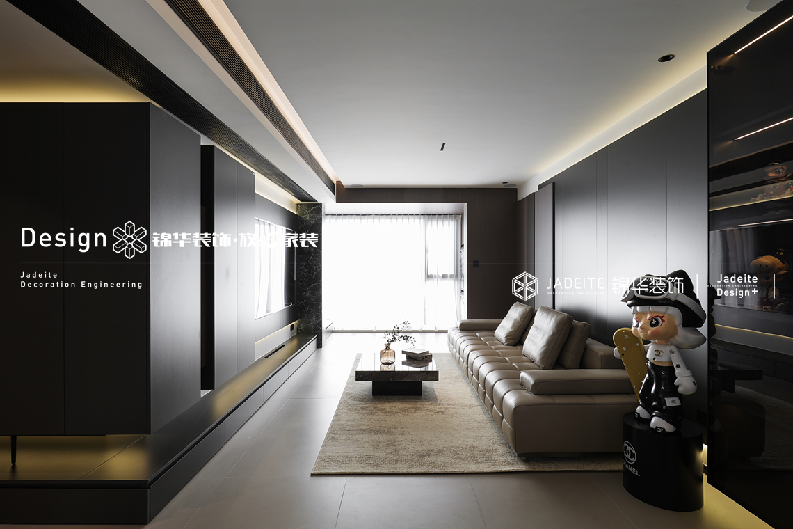 中铁彩乐居-125㎡-意式黑白灰