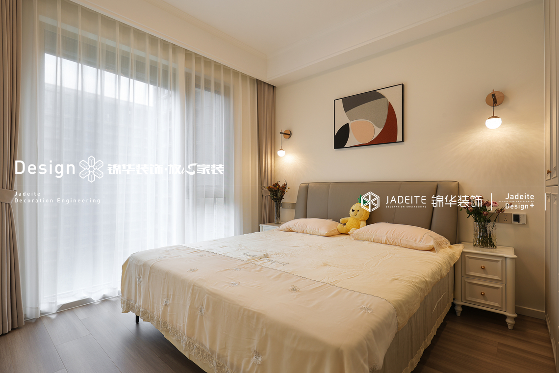 现代法式-玉兰花园-四室两厅两卫一厨-170㎡-装修实景图装修-四室两厅-法式