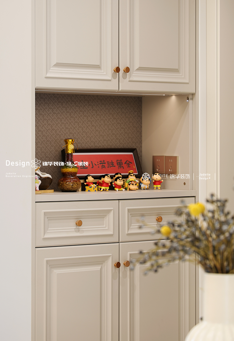 现代法式-玉兰花园-四室两厅两卫一厨-170㎡-装修实景图装修-四室两厅-法式