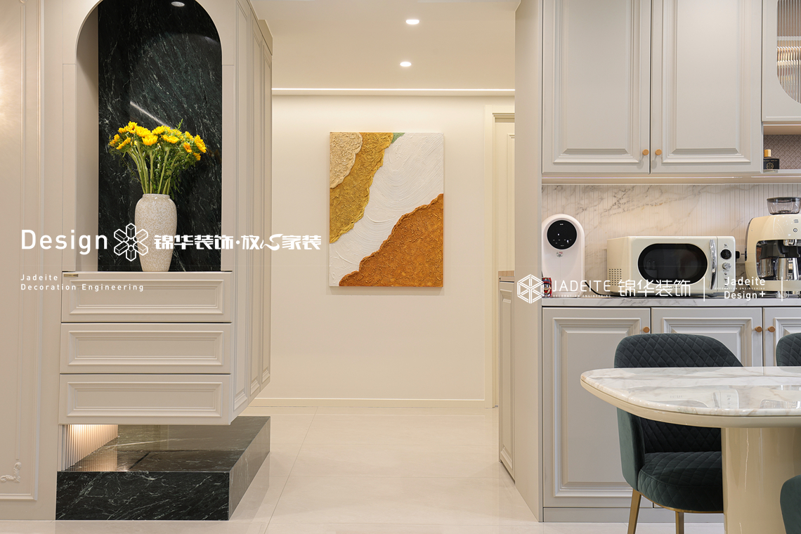 现代法式-玉兰花园-四室两厅两卫一厨-170㎡-装修实景图装修-四室两厅-法式