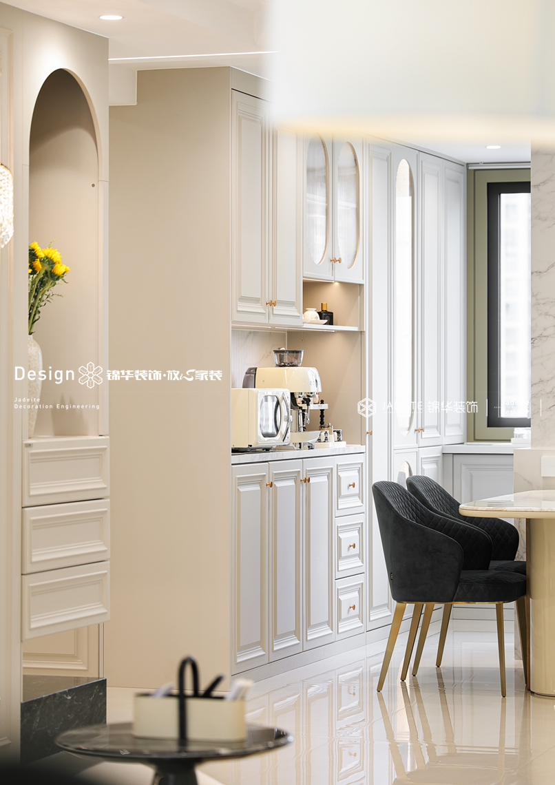 现代法式-玉兰花园-四室两厅两卫一厨-170㎡-装修实景图装修-四室两厅-法式