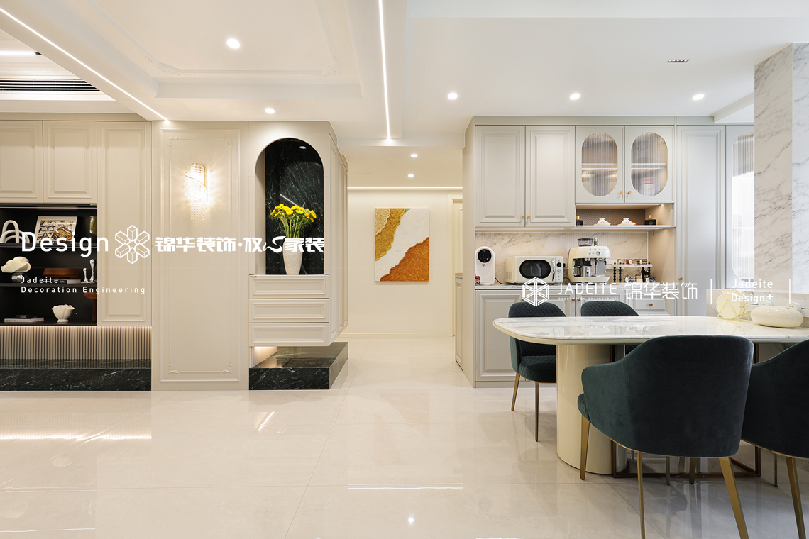 现代法式-玉兰花园-四室两厅两卫一厨-170㎡-装修实景图装修-四室两厅-法式