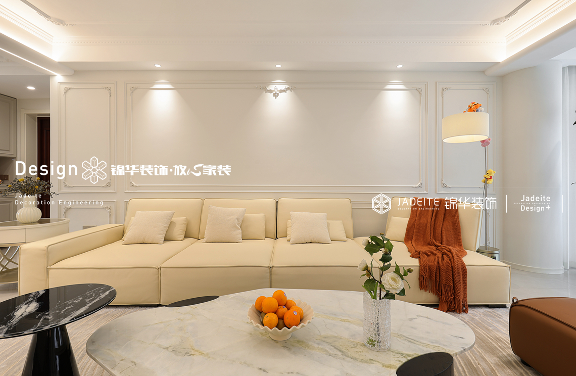 现代法式-玉兰花园-四室两厅两卫一厨-170㎡-装修实景图装修-四室两厅-法式