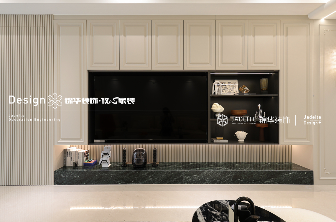 现代法式-玉兰花园-四室两厅两卫一厨-170㎡-装修实景图装修-四室两厅-法式