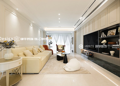 现代法式-玉兰花园-四室两厅两卫一厨-170㎡-装修实景图