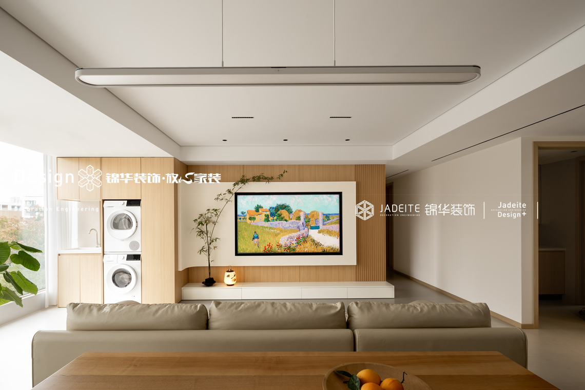 原木风格-中海珑玺-四室两厅-136㎡-装修实景图